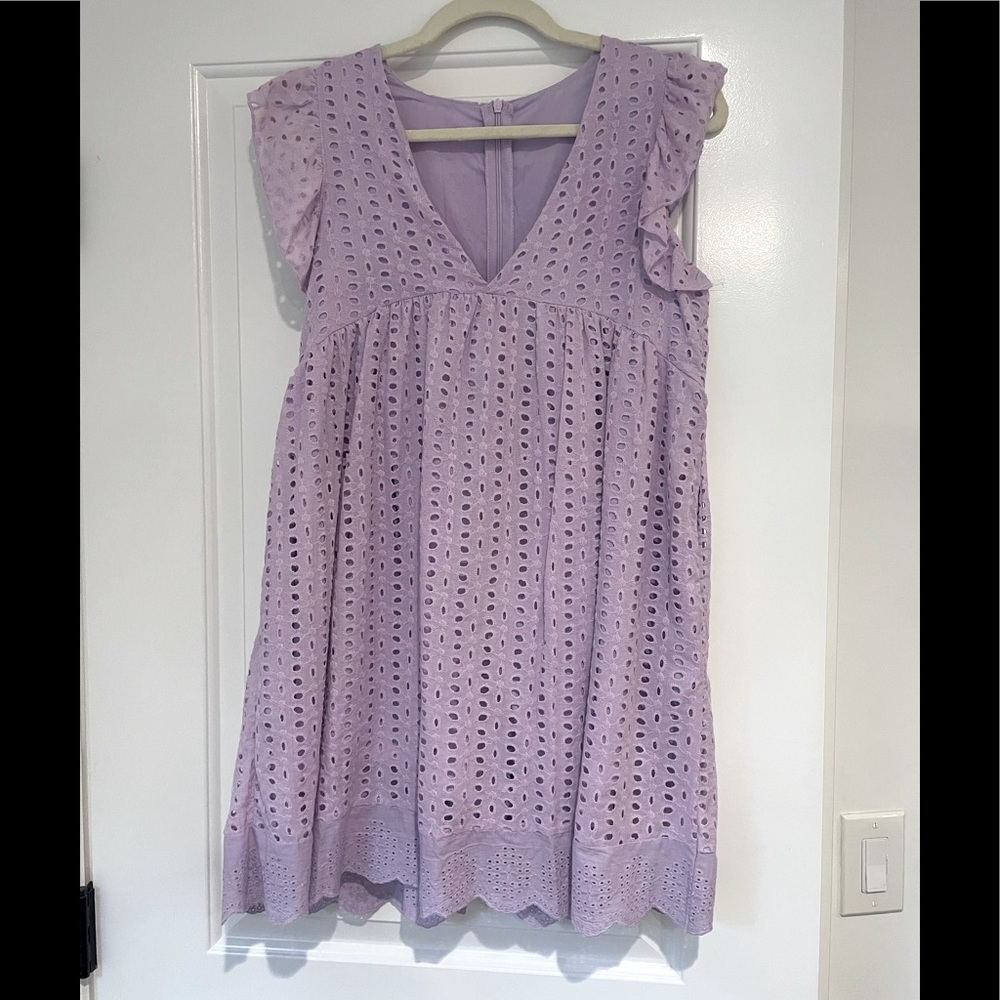Womens girly purple dress romper